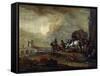 Travellers on the Way, 17th Century-Philips Wouwerman-Framed Stretched Canvas