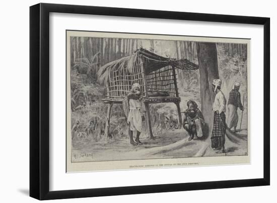 Travellers' Shelter in the Jungle on the Chin Frontier-null-Framed Giclee Print