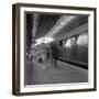 Travellers Walking Along a Platform at Centraal Station, Amsterdam, Netherlands, 1963-Michael Walters-Framed Photographic Print