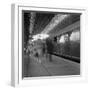 Travellers Walking Along a Platform at Centraal Station, Amsterdam, Netherlands, 1963-Michael Walters-Framed Photographic Print