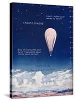 'Travelling 14 Miles Up In The Stratosphere', 1935-Unknown-Stretched Canvas