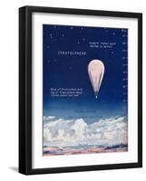 'Travelling 14 Miles Up In The Stratosphere', 1935-Unknown-Framed Giclee Print