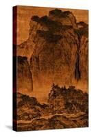 Travelling Among Streams and Mountains, Hanging Scroll, Ink on Silk, c. 1000, China-Ku'an Fan-Stretched Canvas