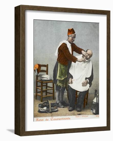 Travelling Barber - Turkey-null-Framed Photographic Print