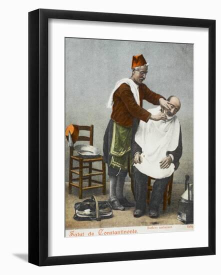 Travelling Barber - Turkey-null-Framed Photographic Print