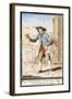 Travelling Bookseller in Piazza San Simone, Florence, Print-null-Framed Giclee Print