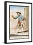 Travelling Bookseller in Piazza San Simone, Florence, Print-null-Framed Giclee Print