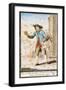 Travelling Bookseller in Piazza San Simone, Florence, Print-null-Framed Giclee Print