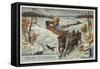 Travelling by Dog Sled, Alaska-null-Framed Stretched Canvas