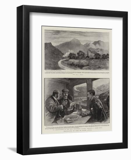 Travelling by Rail in South Africa-null-Framed Giclee Print