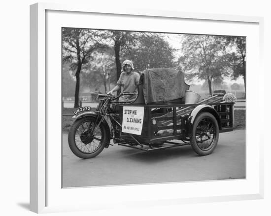 Travelling Charlady-null-Framed Photographic Print