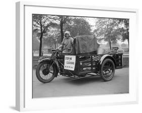 Travelling Charlady-null-Framed Photographic Print