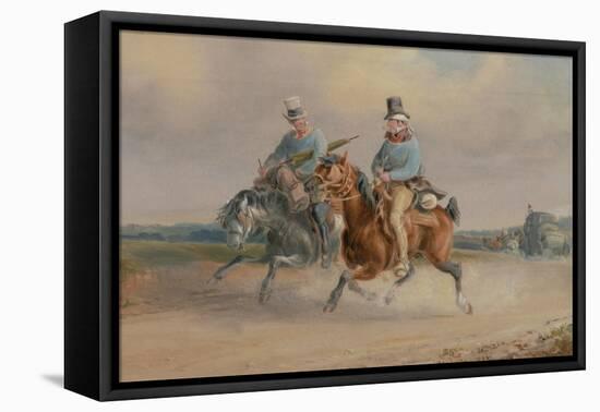 Travelling Companions, or a Scene on the Road in France-Charles Cooper Henderson-Framed Stretched Canvas