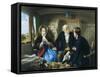 Travelling First Class: The Meeting-Abraham Solomon-Framed Stretched Canvas