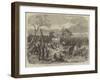 Travelling in Africa, Cutting a Road for the Waggons-null-Framed Giclee Print