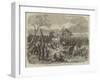 Travelling in Africa, Cutting a Road for the Waggons-null-Framed Giclee Print
