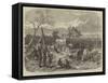 Travelling in Africa, Cutting a Road for the Waggons-null-Framed Stretched Canvas