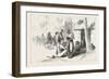 Travelling in India: Wayside Shed for Supplying Travellers with Water. 1876-null-Framed Giclee Print