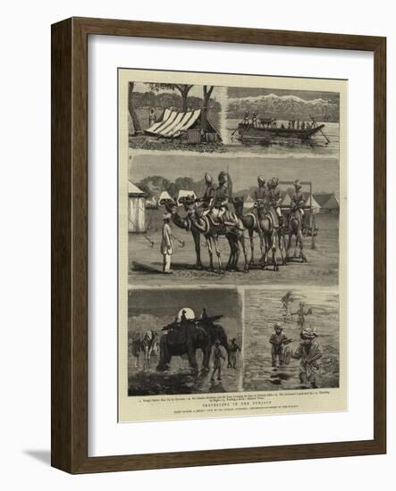 Travelling in the Punjaub-null-Framed Giclee Print