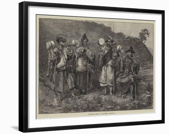 Travelling Lamas at Darjeeling, Himalayas-Felix Regamey-Framed Giclee Print