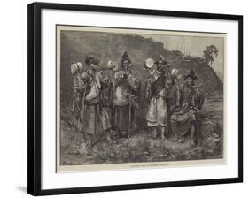 Travelling Lamas at Darjeeling, Himalayas-Felix Regamey-Framed Giclee Print