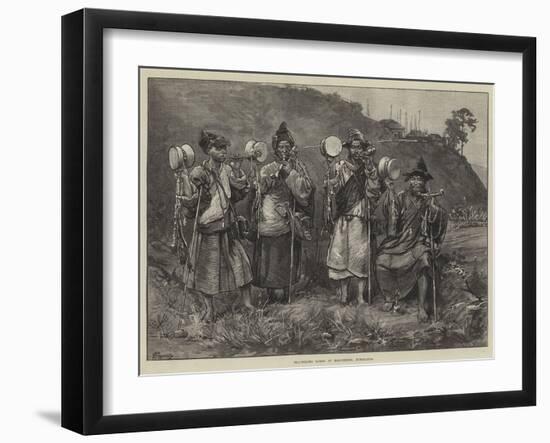 Travelling Lamas at Darjeeling, Himalayas-Felix Regamey-Framed Giclee Print