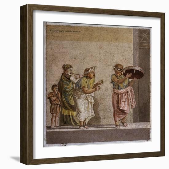 Travelling Musicians with Flute, Castanet and Tambourine-null-Framed Giclee Print