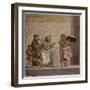 Travelling Musicians with Flute, Castanet and Tambourine-null-Framed Giclee Print