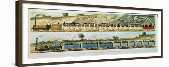 Travelling on Liverpool and Manchester Railway, c.1831-Isaac Shaw-Framed Giclee Print