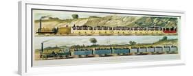 Travelling on Liverpool and Manchester Railway, c.1831-Isaac Shaw-Framed Giclee Print