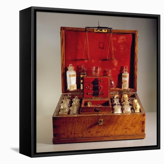 Travelling Pharmacy (Beech, Glass and Metal)-French-Framed Stretched Canvas