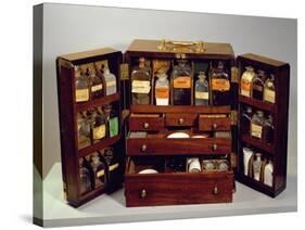 Travelling Pharmacy, C.1820 (Mahogany)-English-Stretched Canvas