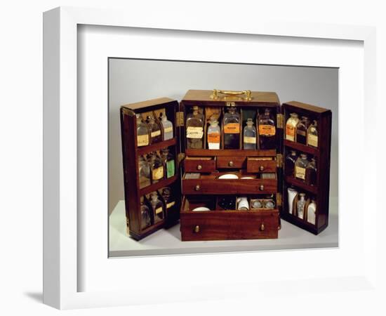 Travelling Pharmacy, C.1820 (Mahogany)-English-Framed Giclee Print