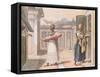 Travelling Saleswomen in Rio De Janeiro in 1827-Jean Baptiste Debret-Framed Stretched Canvas
