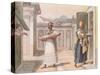 Travelling Saleswomen in Rio De Janeiro in 1827-Jean Baptiste Debret-Stretched Canvas