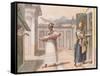 Travelling Saleswomen in Rio De Janeiro in 1827-Jean Baptiste Debret-Framed Stretched Canvas