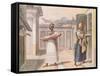 Travelling Saleswomen in Rio De Janeiro in 1827-Jean Baptiste Debret-Framed Stretched Canvas