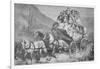 Travelling Through the American West by Concord Stagecoach in the 1860S-null-Framed Giclee Print