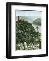 Travels in Germany (Deutschland) - Fürstenberg Castle Ruins - Rhine River-F^ Kratz-Framed Art Print