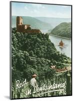 Travels in Germany (Deutschland) - Fürstenberg Castle Ruins - Rhine River-F^ Kratz-Mounted Art Print