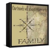 Travels lead back to Family-Karen Williams-Framed Stretched Canvas