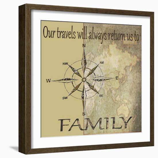 Travels lead back to Family-Karen Williams-Framed Giclee Print