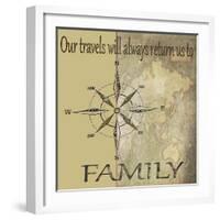 Travels lead back to Family-Karen Williams-Framed Giclee Print