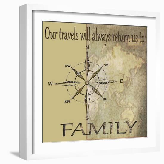 Travels lead back to Family-Karen Williams-Framed Giclee Print