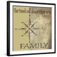 Travels lead back to Family-Karen Williams-Framed Giclee Print