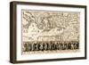 Travels of the Apostle Paul - Panoramic Map-Lantern Press-Framed Art Print