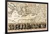 Travels of the Apostle Paul - Panoramic Map-Lantern Press-Framed Art Print