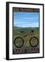 Traverse City, Michigan - Bike Tart Trail-Lantern Press-Framed Art Print