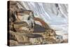 Travertine Limestone Terraces in Yellowstone National Park, Wyoming, USA-Mark Taylor-Stretched Canvas