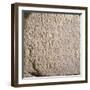 Travertine Marble Stele with Celtic-Latin Bilingual Inscription, Side B. Unearthed in Todi-null-Framed Giclee Print